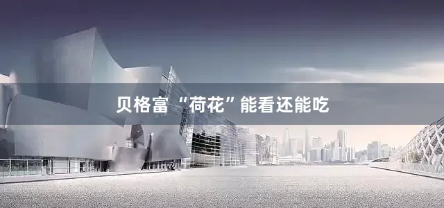 贝格富 “荷花”能看还能吃