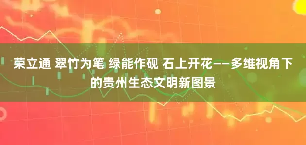 荣立通 翠竹为笔 绿能作砚 石上开花——多维视角下的贵州生态文明新图景